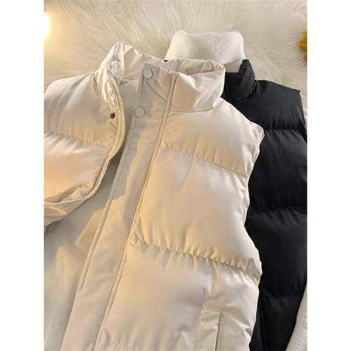 秋冬2025新款大码胖mm马甲男立领棉服加厚坎肩背心保暖马夹外套潮