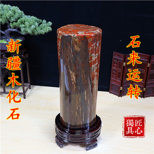 新疆木化石 包邮正品原石 奇石摆件石来运转自然石 硅化木精品