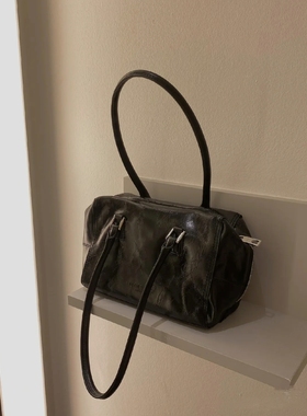 德国小众设计Liebeskind油蜡头层牛皮大容量休闲单肩包腋下包女