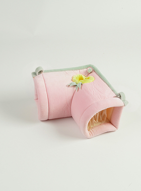 小宠隧道窝垫可悬挂笼子窝蜜袋鼯仓鼠豚鼠隧道柔软舒适玩具通道窝