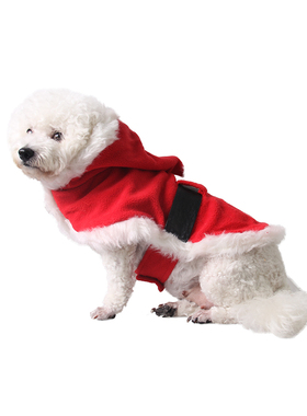 宠物服饰狗狗猫咪圣诞节日大衣狂欢装扮新年秋冬保暖防寒柔软衣服