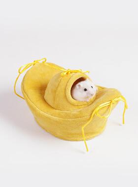 仓鼠窝冬天保暖躲避窝蜜袋鼯四季通用新年造景窝垫攀爬宝吊床挂窝