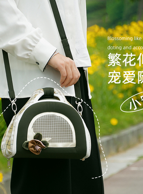 踏青春游小宠背包四季清凉透气外出背包小兔子荷兰猪折叠防水新款