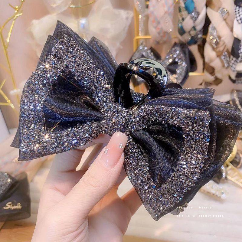 网纱水钻蝴蝶结抓夹女后脑勺盘发抓气质在逃公主发夹头饰发卡夹子,饰品/流行首饰/时尚饰品新,发饰,淘宝优惠券,粉丝福利购,淘宝优惠卷