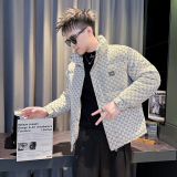 101B-MF202-P138控178冬季立领字母棉服保暖棉衣社会潮男士外套1，男装棉衣，电商C301B