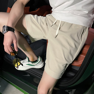 C301B-DK06-特P38控58夏季男装短裤五分裤社会休闲裤玉米格面料图片