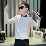 C301B-MY88-P78控108秋冬社会假两件毛衣衬衫领线衣修身男士针织1，男装针织衫/毛衣，电商C301B