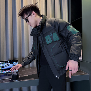 101B-MF109-P128控168冬季立领刺绣棉服保暖棉衣社会潮男士外套1图片