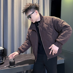101B-MF210-P148控198冬季立领棉服保暖高领棉衣社会潮男士外套1图片