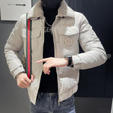 C301B-MF14-P118控158社会棉衣羊羔毛领冬季棉服潮男士帅气外套5，男装棉衣，电商C301B