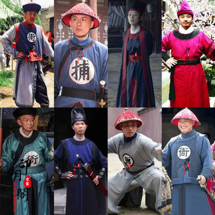 影视古装明朝宋朝清朝男士古装衙役捕快服侍卫捕头小兵古装演出服