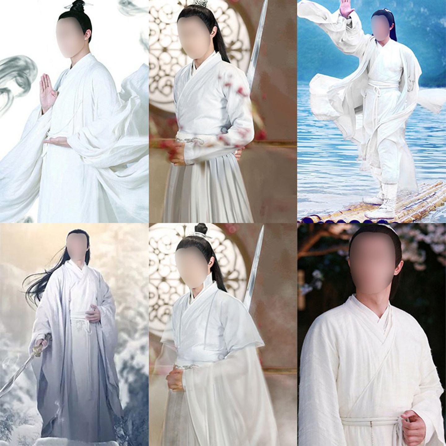 花千骨白子画霍建华棉麻侠客服