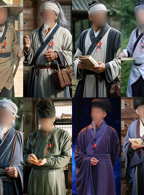 影李时珍张仲景扁鹊孙思邈同款古代男士神医御医郎中大夫医生古装