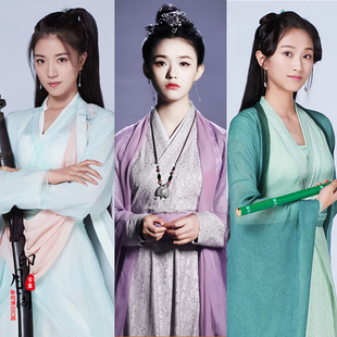 影视古装神雕侠侣同款古装侠女古装女剑客仙侠女古装女汉服演出服