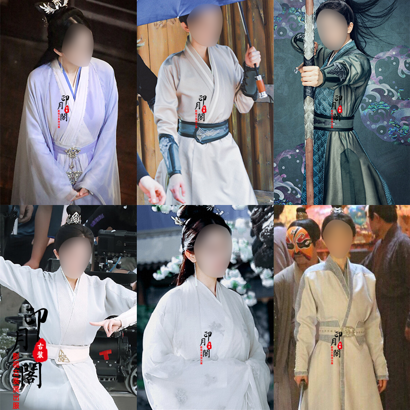 影视古装斛珠夫人同款古装女士汉服女侠女古装女剑客演出服