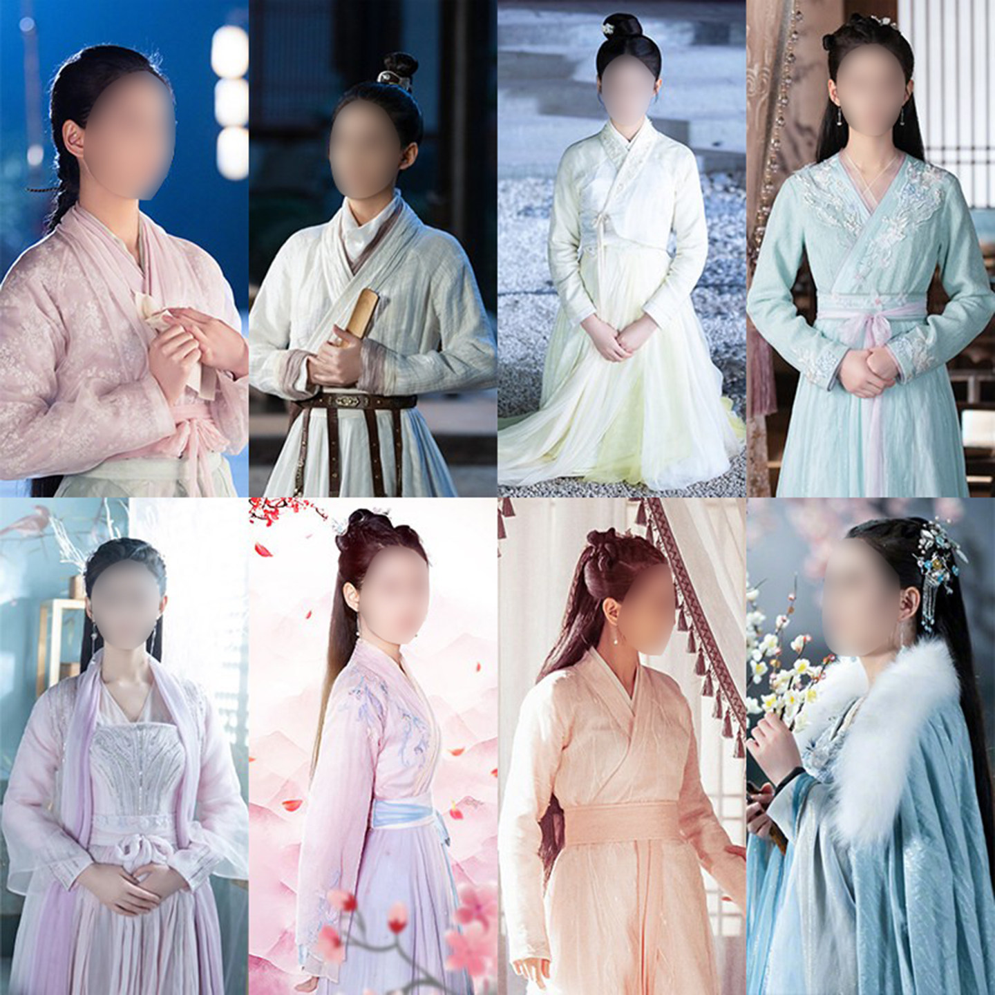 古装交领仙女绣花演出服清离同款
