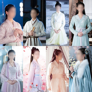 影视装风眠晚原清离同款古装交领仙女汉服飘逸侠女古装绣花演出服