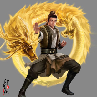 影视古装射雕英雄传郭靖同款男古装网游cos服武侠侠客服大侠古装