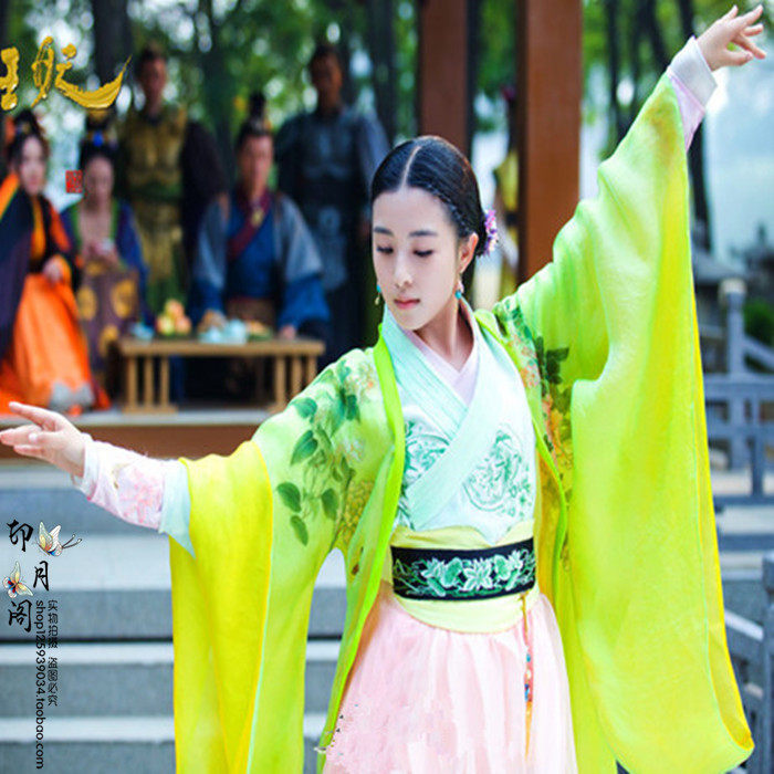 新款兰陵王妃张含韵同款古装/唯美清新汉服/影楼主题写真演出服