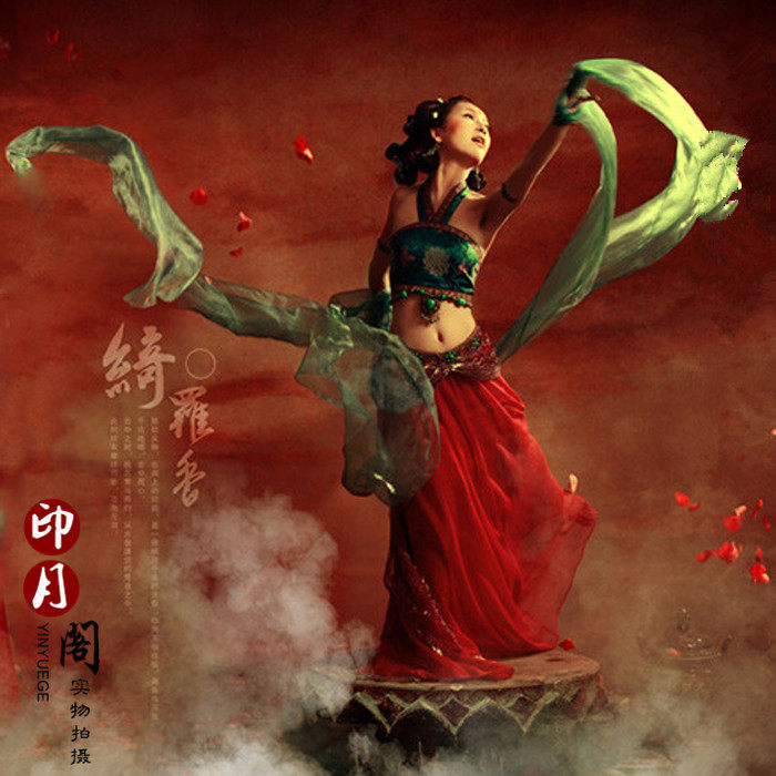 敦煌飞天舞蹈服古典舞年会晚会派对嫦娥仙女演出古装服装绮罗香