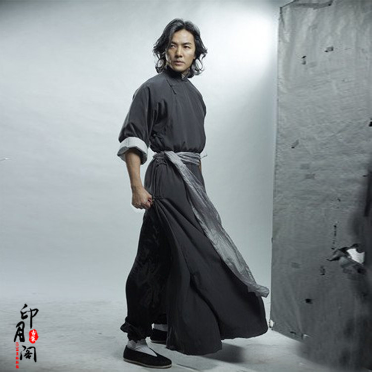 影视古装黄飞鸿同款古装民国武打服功夫古装男士长衫长袍演出服
