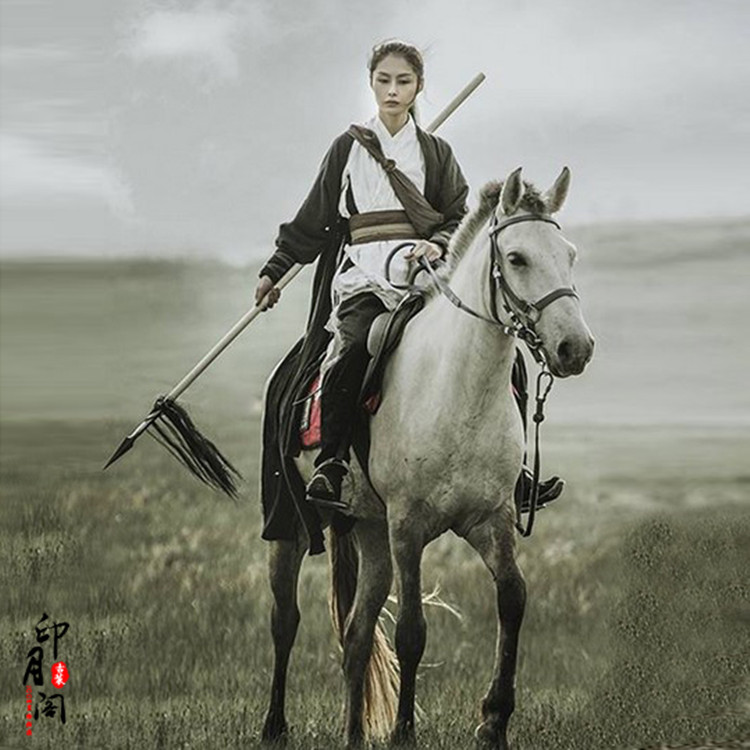 女侠古装沙漠黑色演出服夜行衣