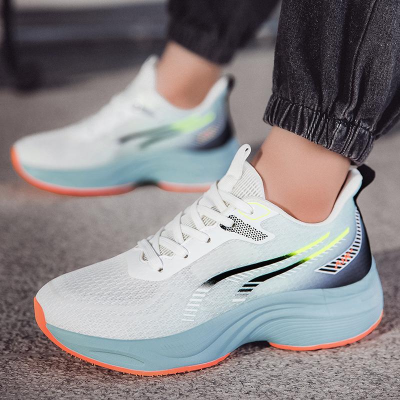 夏季新款网面男鞋厚底运动鞋男潮