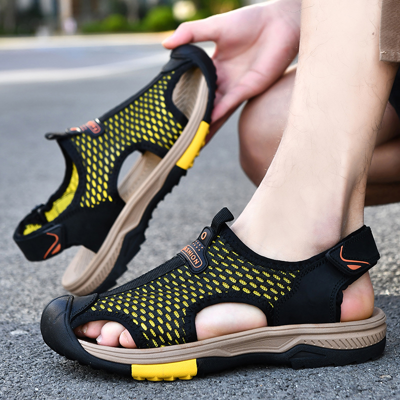 2025夏季大码男鞋包头沙滩凉鞋男