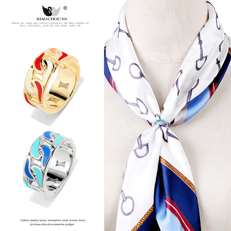 小号围巾扣猪鼻子丝巾扣方巾配饰