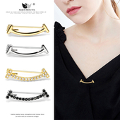 简约可爱笑脸防走光胸针女高档铜不掉色固定衬衫 领口小别针配饰品