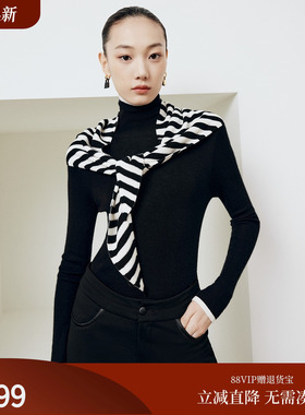 firststation百搭立体针法三角巾针织披肩围巾女25秋新款W921A