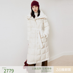 firststation时尚可拆卸帽宽松中长款保暖羽绒服女25冬新款Y226A