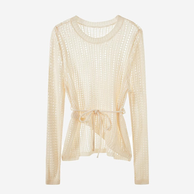 专柜商场撤回大牌女装镂空针织衫女夏季慵懒风中长款外搭罩衫上衣