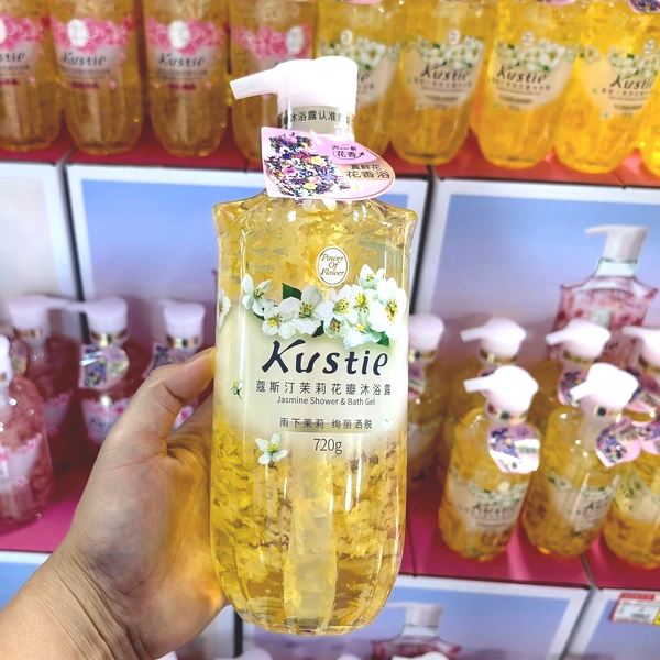 蔻斯汀茉莉玫瑰樱花花瓣白桃青提沐浴露