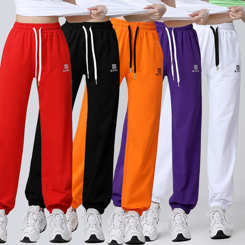 广场舞服装新款春夏运动跑步健身跳操团体演出舞蹈服表演服长裤女