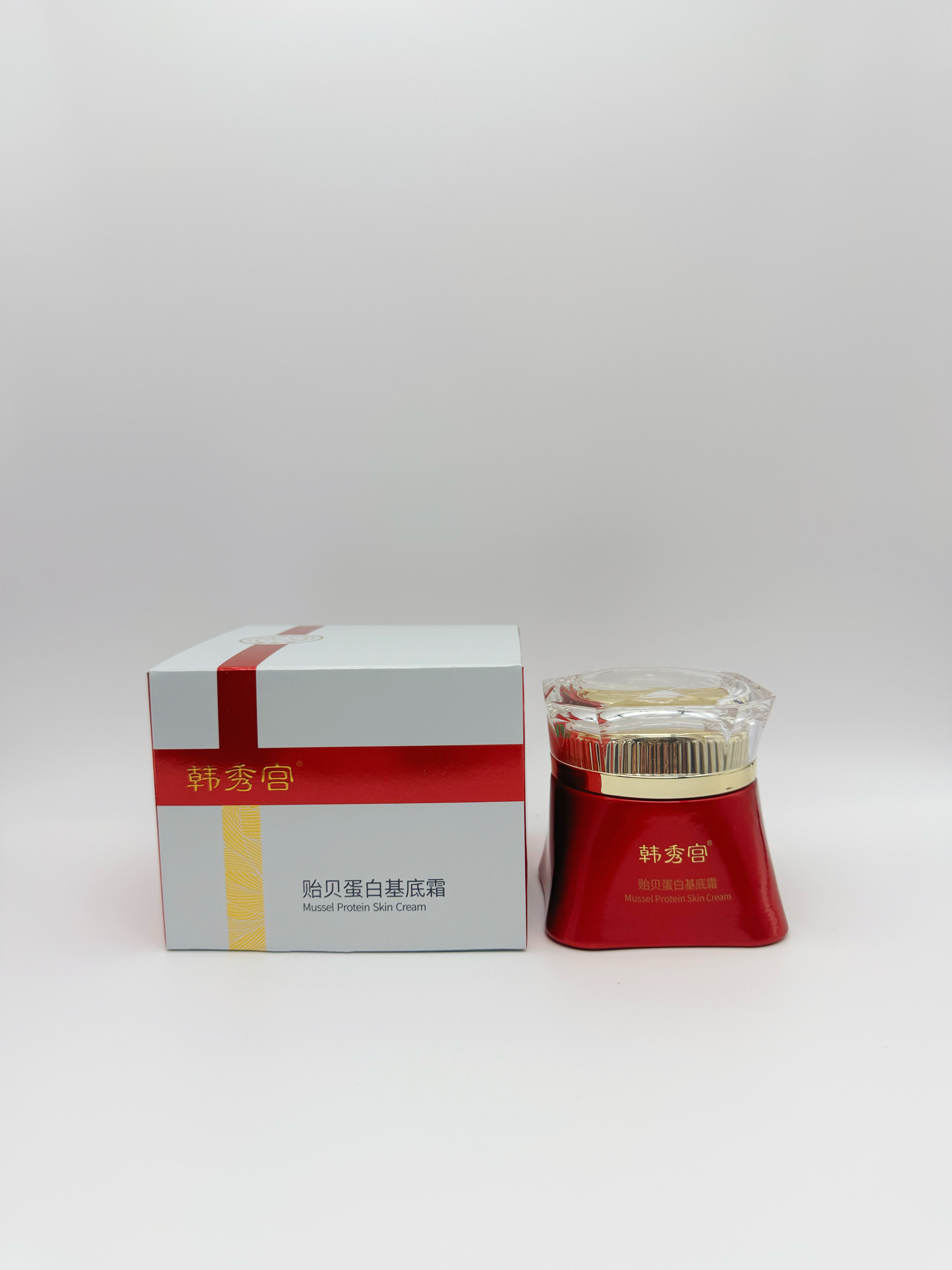 韩秀宫贻贝蛋白基底精华液基底精华霜舒缓敏感实体店正品拆盒发