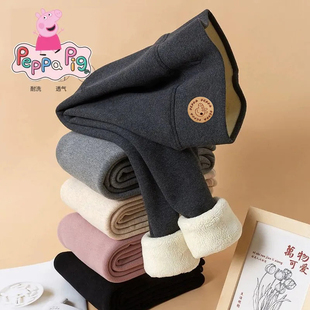 子春秋女宝宝一体保暖棉裤 女童打底裤 加绒加厚秋冬外穿纯棉儿童裤