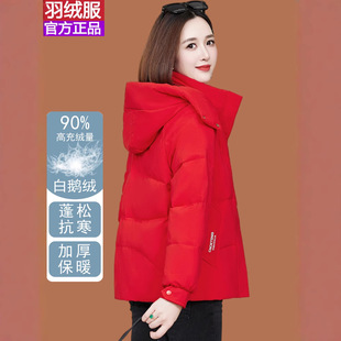 新品霞湖世家正品撤柜鹅绒羽绒服女官方旗舰店2025新款高端大牌小