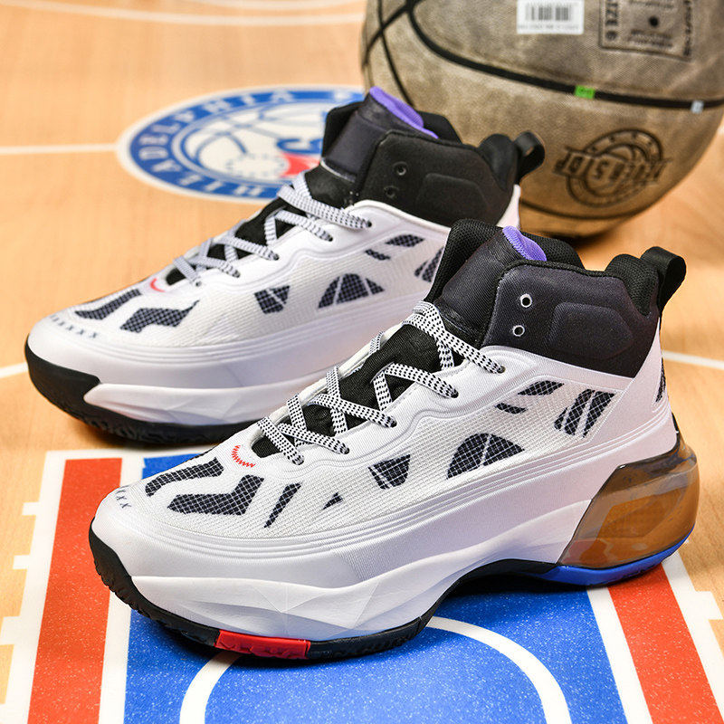 篮球鞋男款青少年高帮减震透气运动鞋防滑耐磨实战球鞋摩擦有声音