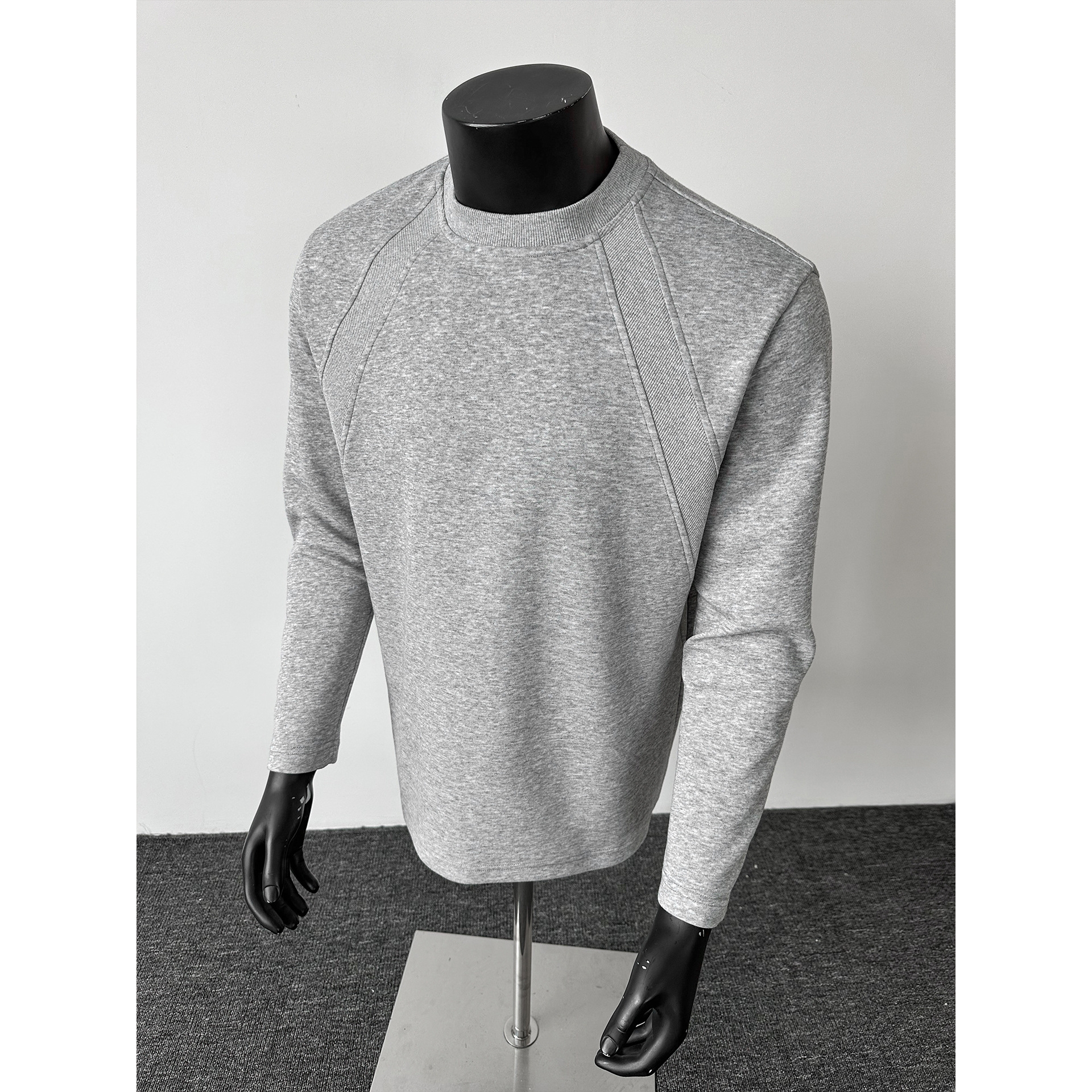 cleanfit美式重磅解构长袖T恤男潮牌boxy正肩卫衣宽松内搭打底衫