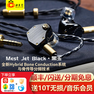 UM黑玉Mest Jet Black入耳式耳机动圈动铁骨传导单元hifi发烧耳塞