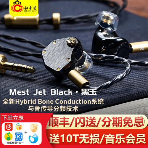 UM黑玉Mest Jet Black入耳式耳机动圈动铁骨传导单元hifi发烧耳塞 - 封面