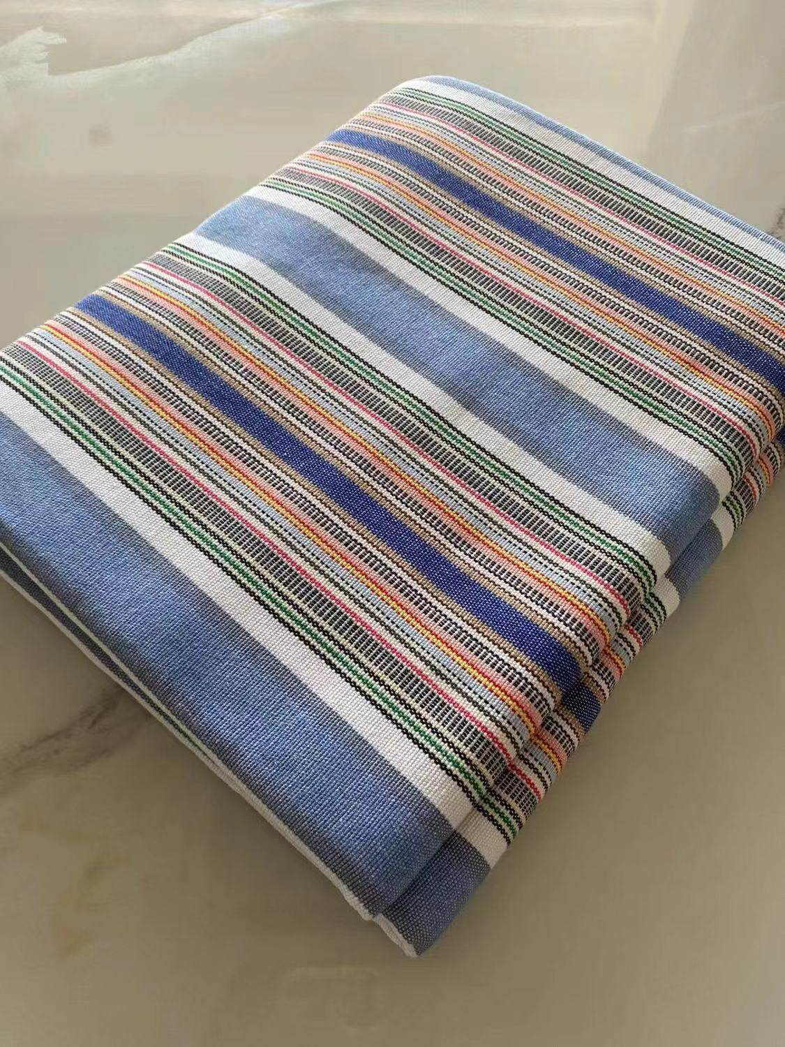 纯棉老粗布凉席加厚双面色织凉席棉麻凉席双人单人床单老粗布床单