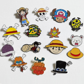 包邮 新款 现货海贼王草帽徽章援团别针艾斯萨博扣针恶魔果实胸针