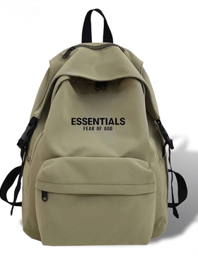 潮牌联名ESSENTIALS书包男欧美风大容量双肩包女户外通勤FOG背包