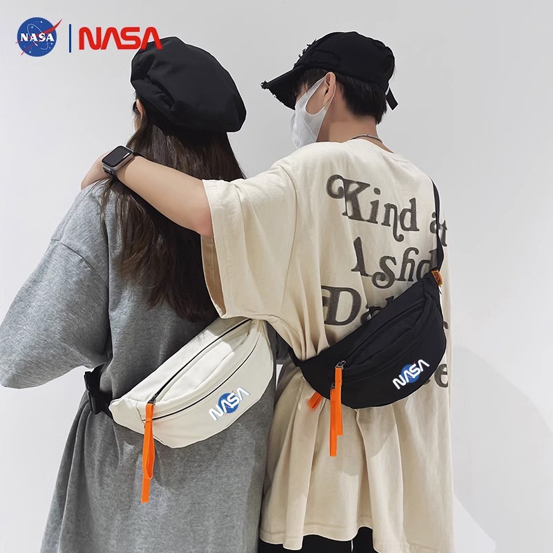 NASA联名潮流腰包女单肩斜挎包