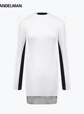 ANN ANDELMAN& BLIND NO PLAN 联名 设计款修身长袖包臀连衣裙