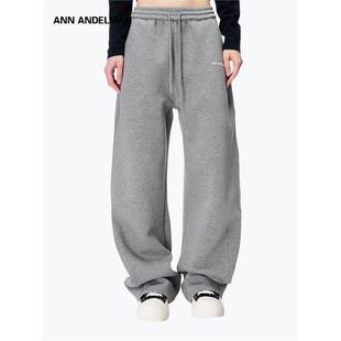 锥形中腰休闲长裤 ANN 阔腿弯刀裤 新款 ANDELMAN官方直营2025秋季