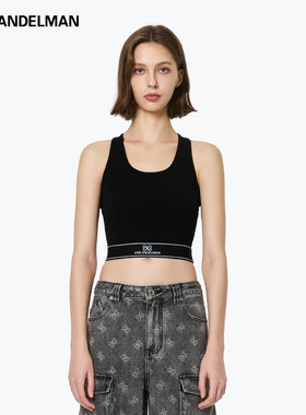 ANN ANDELMAN官方直营黑色镂空背心吊带女内搭运动修身套头可外穿