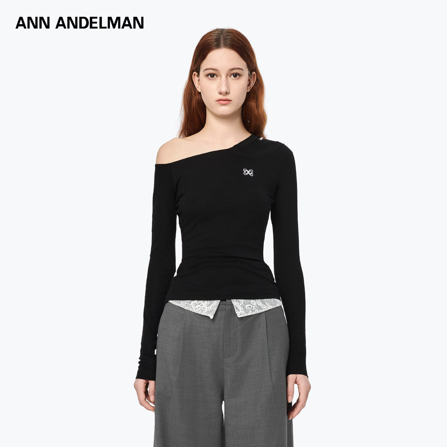 ANNDELM官方直营斜漏肩